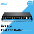 Melhor preço 250 metros 802.3af 10/100 M 48 v 8 portas 9 portas poe switch